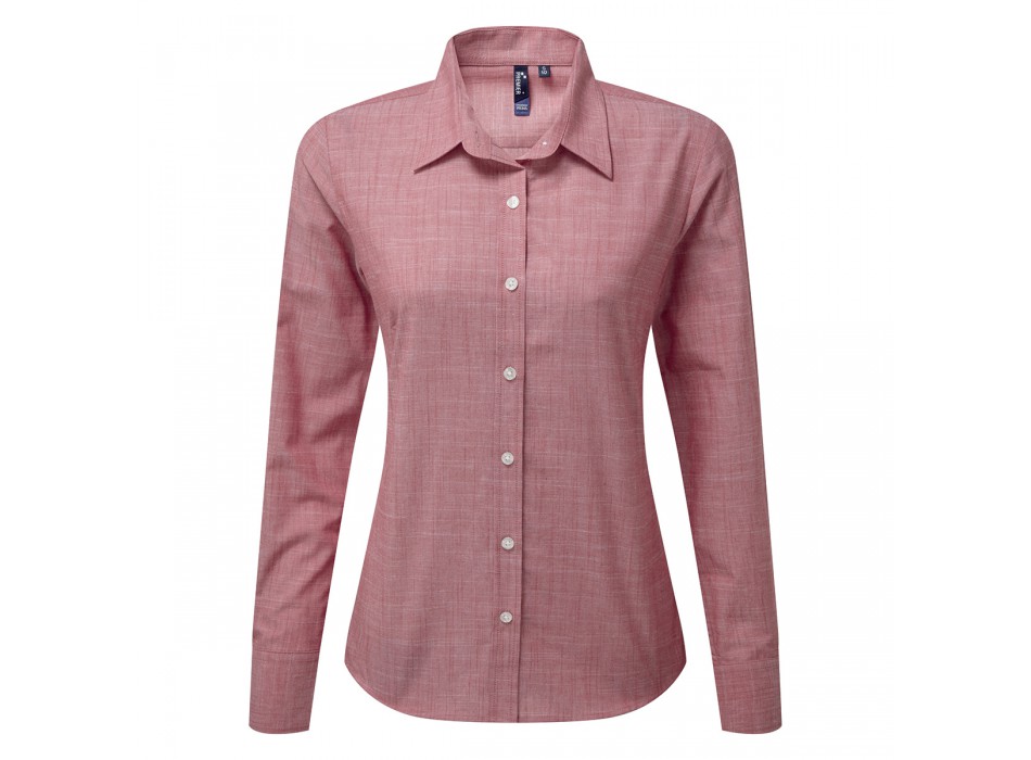 Women's Chambray LS Shirt100%C FullGadgets.com