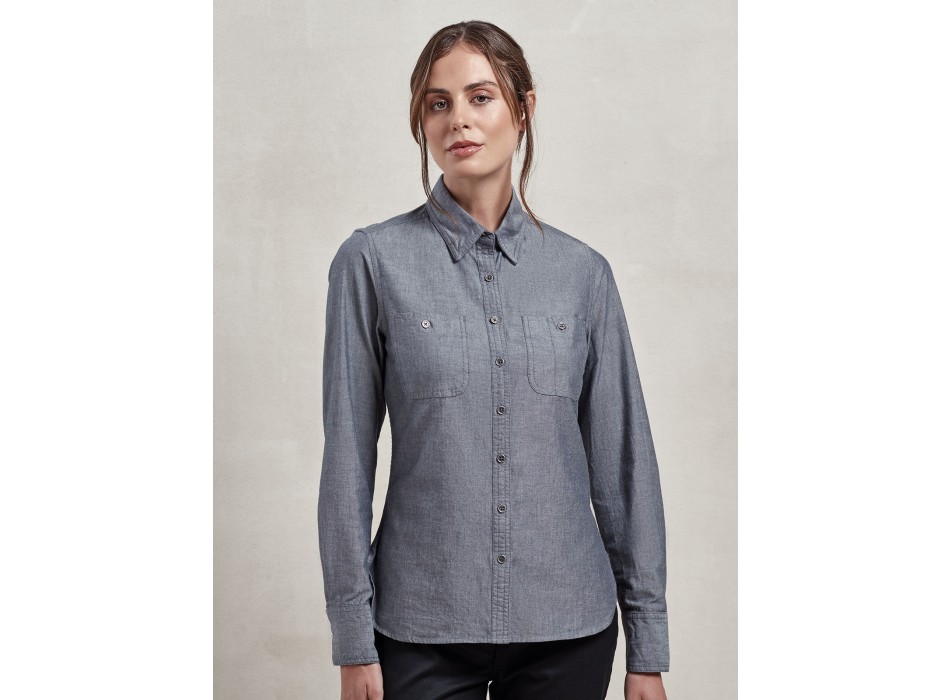 Women's Organic Chambray Fairtrade Shirt FullGadgets.com