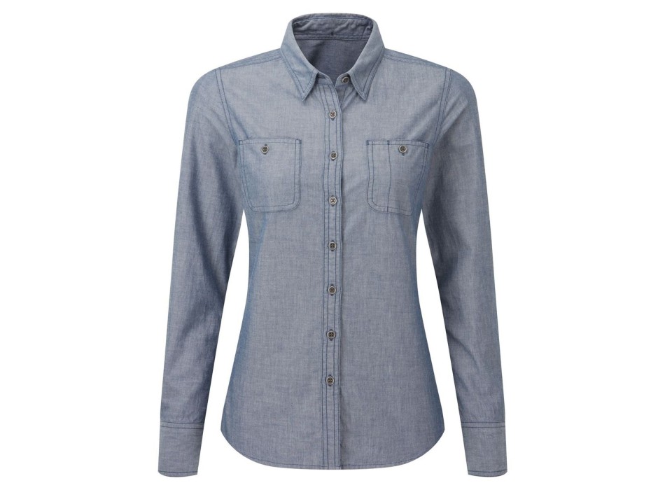 Women's Organic Chambray Fairtrade Shirt FullGadgets.com