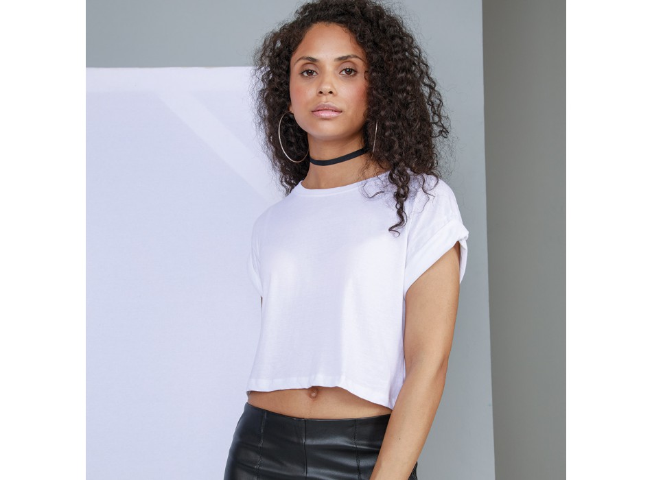 WOMEN'S ORGANIC CROP TOP 100%C FullGadgets.com