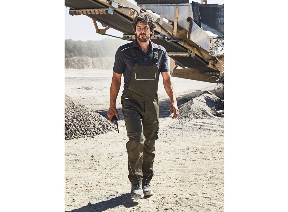 Workwear Pants With Bib - Solid FullGadgets.com