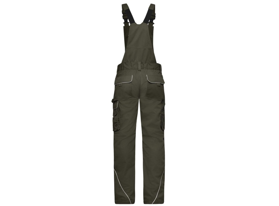 Workwear Pants With Bib - Solid FullGadgets.com