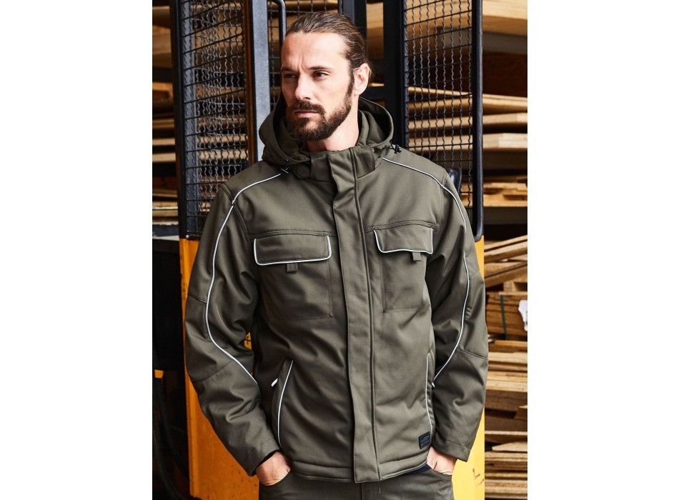 Workwear Softshell Padded Jacket - Solid FullGadgets.com