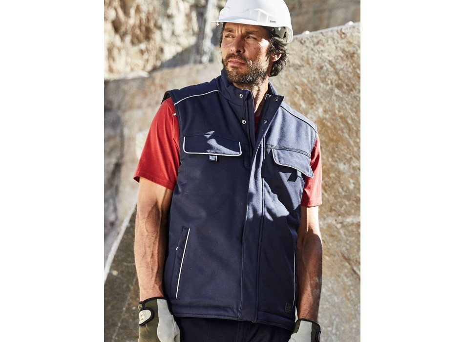 Workwear Softshell Padded Vest - Solid FullGadgets.com