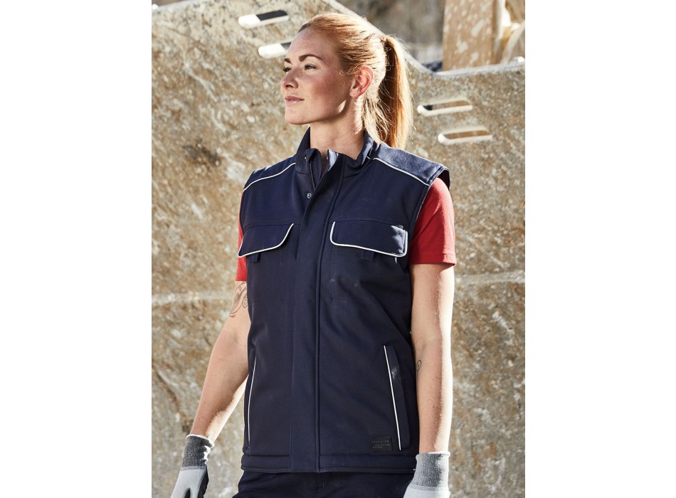 Workwear Softshell Padded Vest - Solid FullGadgets.com