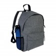 Zaino in poliestere two tone effetto melange con 3 tasche di cui 1 laterale retinata FullGadgets.com