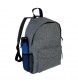 Zaino in poliestere two tone effetto melange con 3 tasche di cui 1 laterale retinata FullGadgets.com