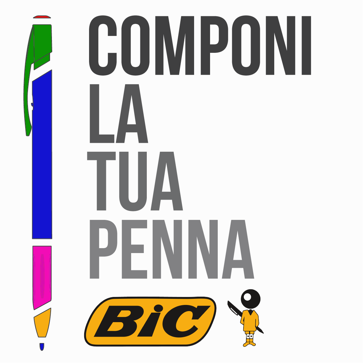 BIC® Media Clic Grip penna a sfera FullGadgets.com